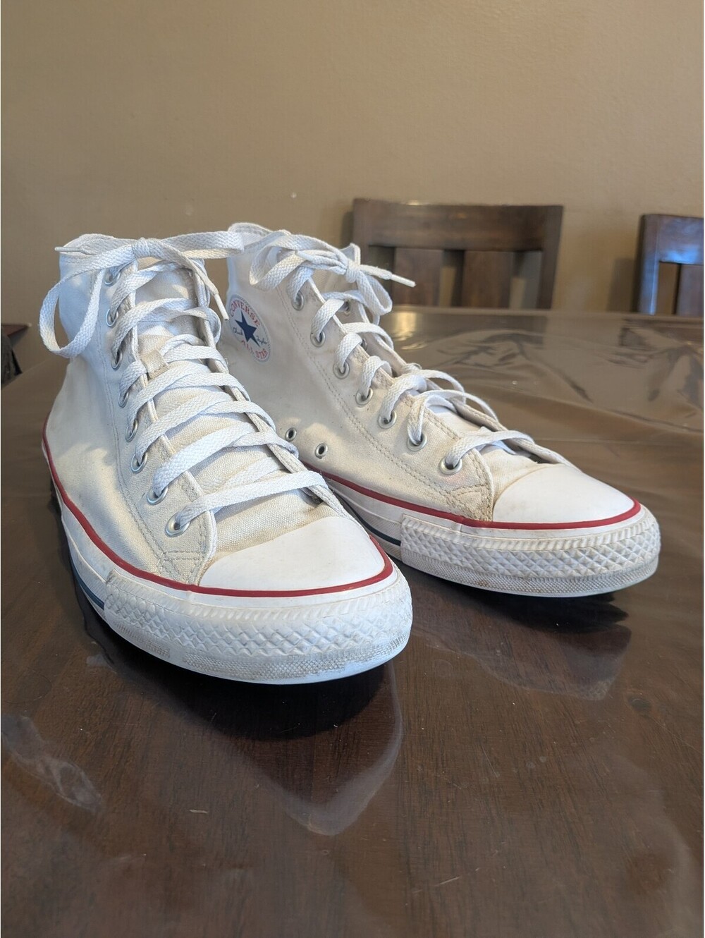 Converse Chuck Taylor All Star Men's White High Top Sneakers Size 13